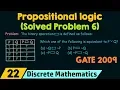 Propositional Logic Solved Problem 6