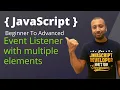 javascript bangla tutorial 56 DOM Event Listeners with multiple elements