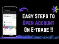 How to Open an Account on E-trade