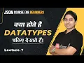 JSON Data types Lecture 7 JSON Course for Beginners