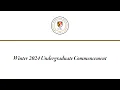 UMBC Winter Undergraduate Commencement 2024