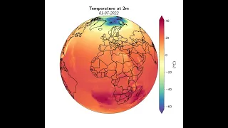 Analyzing Monthly Averaged 2m Temperature with ERA5 Copernicus Data using Python