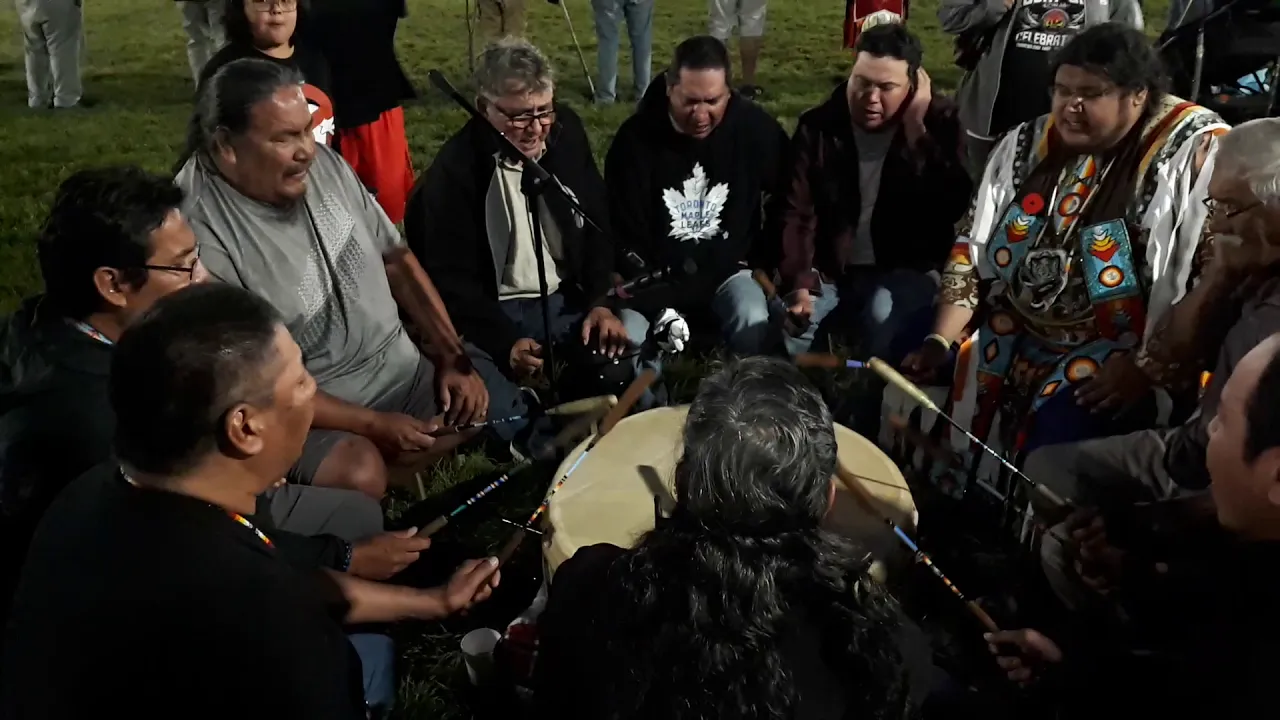 Hanisha singers Ontario Canada.  Singing a MMIW song in leech lake MN 2019 powwow ... awesome song