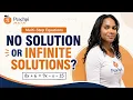 Special Cases in Multi-Step Equations No Solution Infinite Solutions