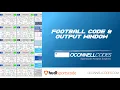 Football Code Output Window Hudl SportsCode