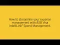 ASB Visa IntelliLink Spend Management