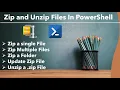 PowerShell - Compress and Unzip Files How to zip and unzip file in PowerShell