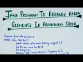 Java program to arrange array in ascending order Hindi using build-in method and manually lec-43