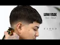 How to do a PERFECT LOW FADE barber tutorial