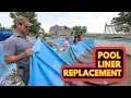 Pool Liner Replacement - Start To Finish Above Ground Pool Liner Installation