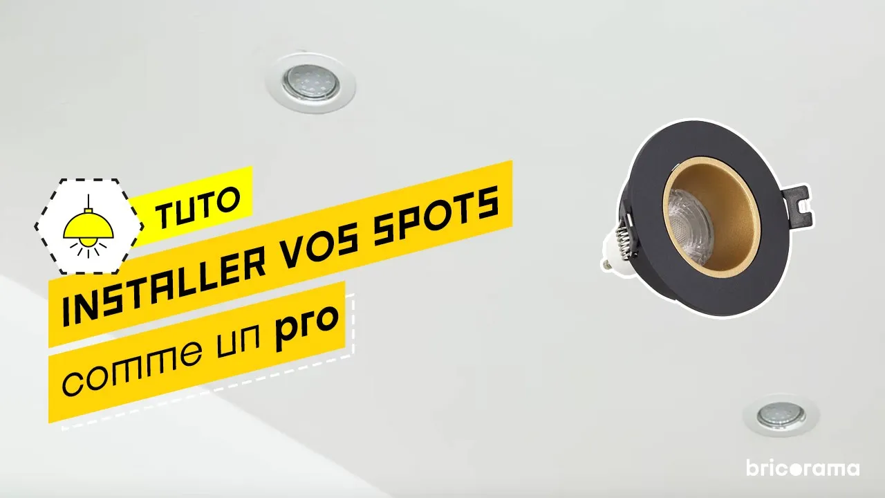 Encastrer des spots au plafond (scie cloche)