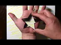 How to Draw a 3D Star Hole on Your Hand Trick Art Optical Illusion Drawing