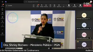 Audiencia Pública CNE Revocatoria de Mandato Gobernación de Cundinamarca
