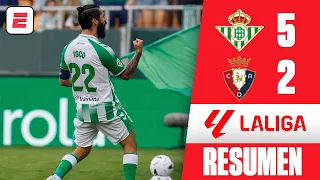 EL BETIS GOLEÓ AL OSASUNA con DOBLETE DE ISCO y desplaza al REAL MADRID en la tabla | La Liga