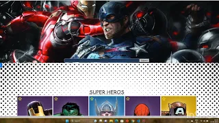 MARVEL COMIC WEBSITE HTML CSS JAVASCRIPT