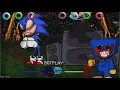 FNF SONIC EXE HORROR VS HUGGY FUN SIZE FULL HORROR GAME HARD