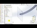 Curve Driven Patterns along a 3D curve in Solidworks