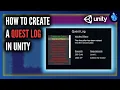 How to Create a Quest Log in Unity