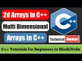Two Dimensional Array in C 2d Array C C Tutorial for Beginners