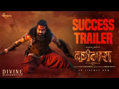 Video Thumbnail: Kantara Chapter 1 Hindi Success Trailer | Rishab Shetty, Rukmini Vasanth | Hombale films