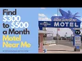 Cheap 500 a Month Motel Near Me