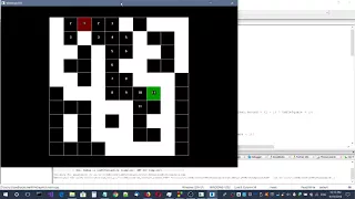 C - Lee Algorithm with graphics h and STL