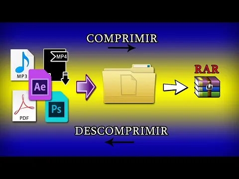 Download MP3 ✔Como convertir una carpeta en RAR o ZIP | como COMPRIMIR y DESCOMPRIMIR archivos facil 2020📂