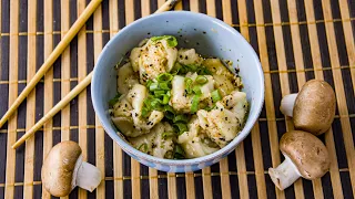 How To Make Vegan Wonton Dumplings At Home With The Juiciest Tofu Filling & Chili Oil Sauce