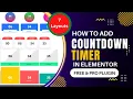 Elementor Countdown timer widget Pro and Free plugin
