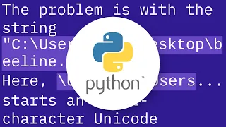 Unicode Error unicodeescape codec can t decode bytes Cannot open text files in Python 3