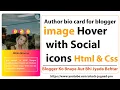 Gradient Border Profile Card in Blogger Using Only HTML CSS