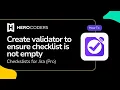 Checklists for Jira Validate Checklist Not Empty