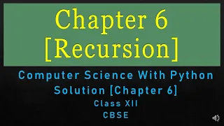 Solution Ch6 Recursion Type C ComputerScience with Python by Sumita Arora Class 12 NewSyllabus
