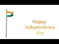 happy Independence day Simple flag hoisting and waving animation using Html Css animate css