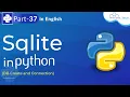 SQLite in Python SQLite DB Create and Connection How to Create Table in Python