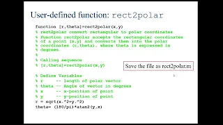 MATLAB User-Defined Functions Tutorial Part 1