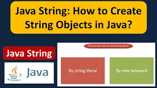 Java String How to Create String Objects in Java Java Tutorial