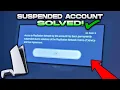 HOW TO GET UNSUSPENDED FROM PLAYSTATION NETWORK 2023
