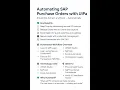 Automating SAP Purchase Orders with UiPath