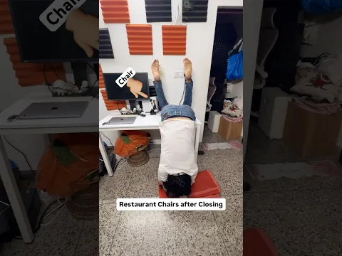 Restaurants chair after closing