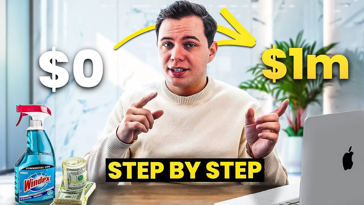 Outline Video How To Start & Scale A Cleaning Business to $1M - FULL COURSE 2024