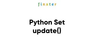 Python Set update - Examples Explanation Runtime