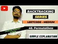 46 Permutations Backtracking Series INTERVIEW PROBLEM LEETCODE