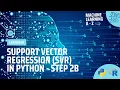 Learn Machine Learning Support Vector Regression SVR in Python - Step 2B