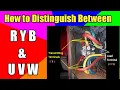 R Y B Vs U V W Phase sequence of induction motor Why Motor Terminals is UVW