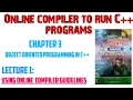 How to use online compiler for C programming