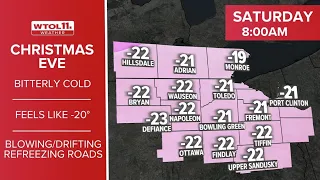 WATCH WTOL 11 Weather ALERT DAY winter storm update - Dec 23 7 30 p m