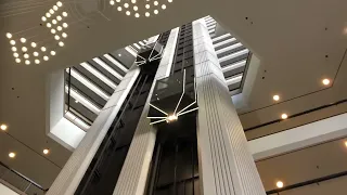 AMAZING Westinghouse Traction Internal Glass Elevators Hilton Hotel Atlanta GA