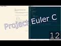 Project Euler in C Highly Divisible Triangular Number