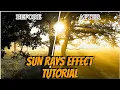 Sun rays effect tutorial Node editor Editing Tutorial